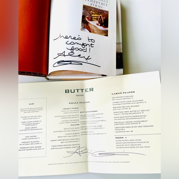 Alex Guarnaschelli Cookbook, SIGNED BOOK & MENU, Alex authentic signature book💯 - Picture 6 of 15